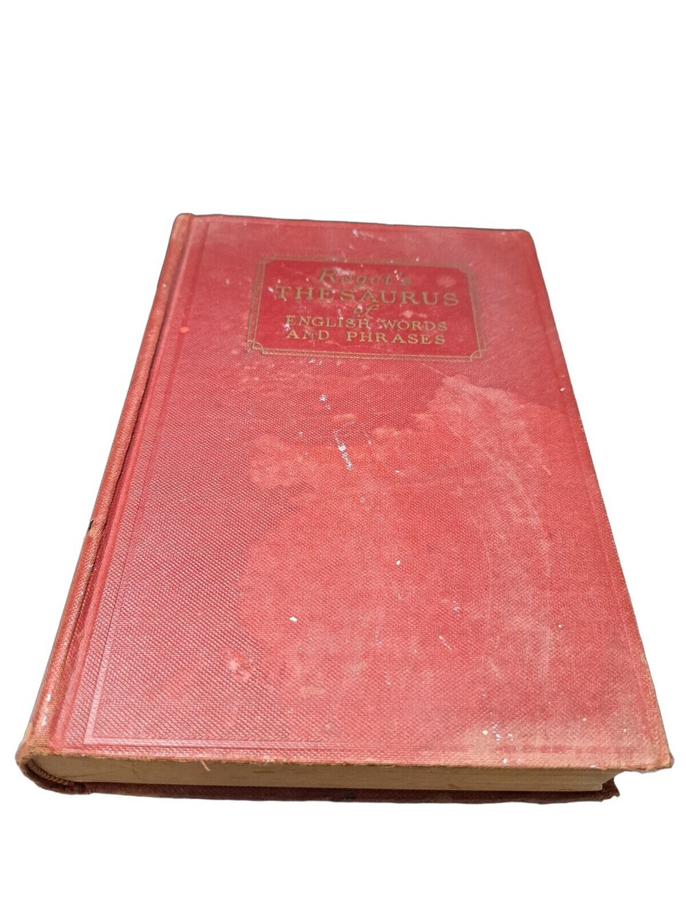 Vintage 1935 Thesaurus of English Words and Phrases book by Peter Mark Roget